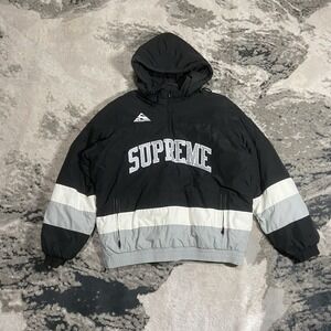 Supreme Puffy Hockey Pullover Puffer Jacket - Medium